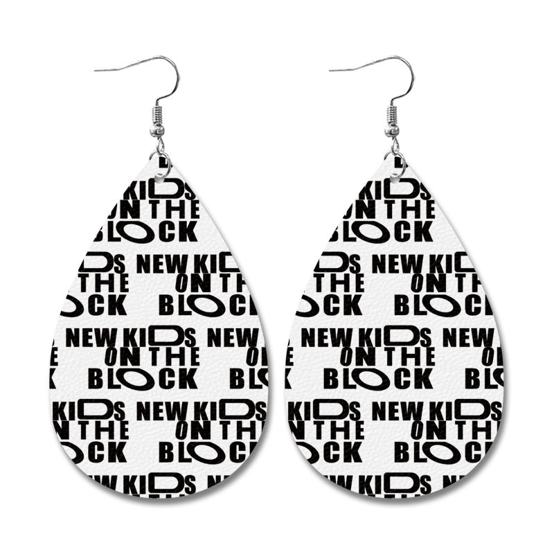 Wholesale Vintage Water Drop Leather Earrings ACC-ES-XinChuan057