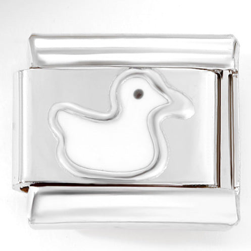 Wholesale Italian Charm Bracelet 9mm DIY  Little Yellow Duck    Creative Stainless Steel Composable Bracelet  ACCVIP