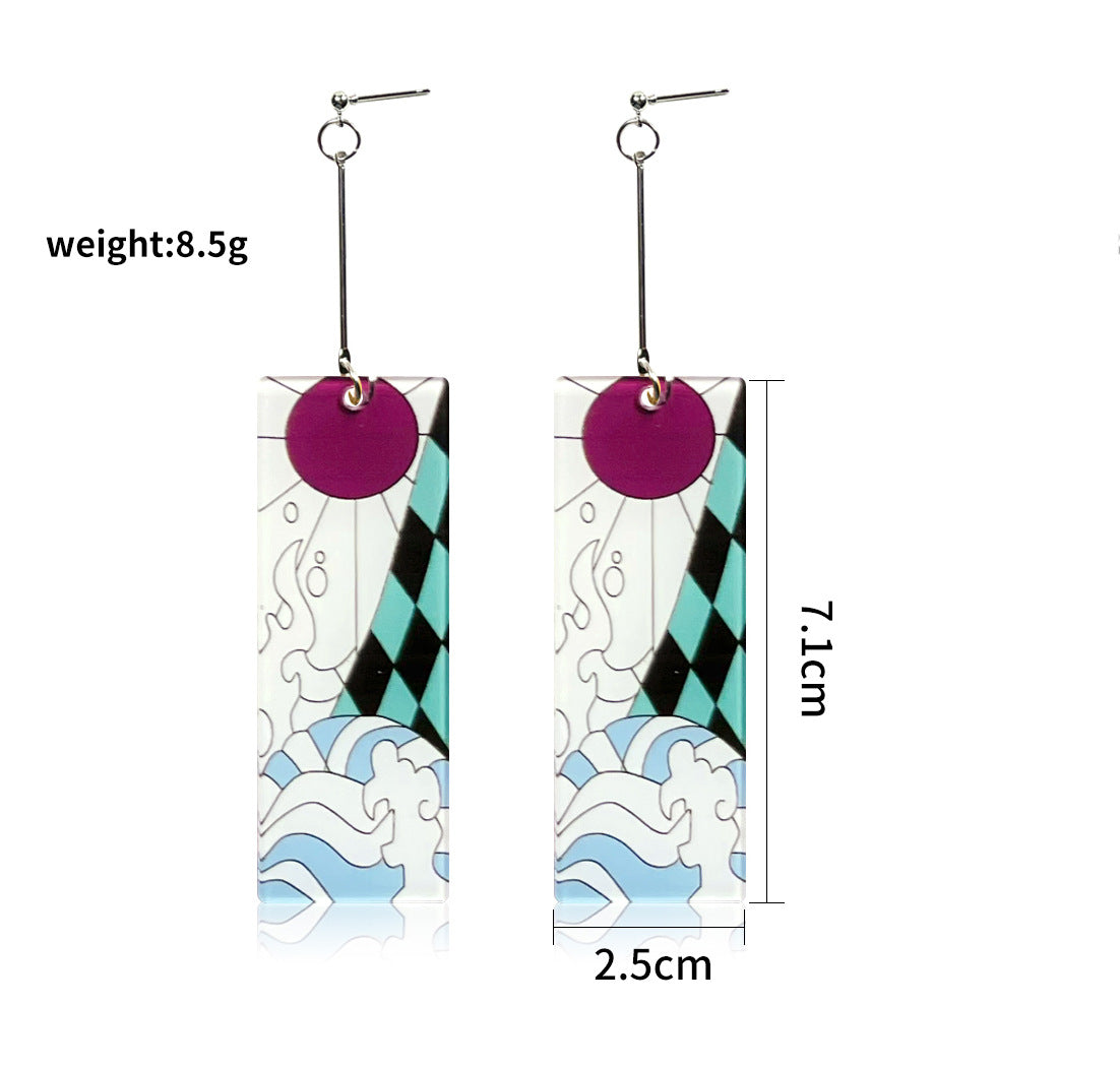 Wholesale Cartoon Anime Butterfly Acrylic Earrings ACC-ES-Jiay011