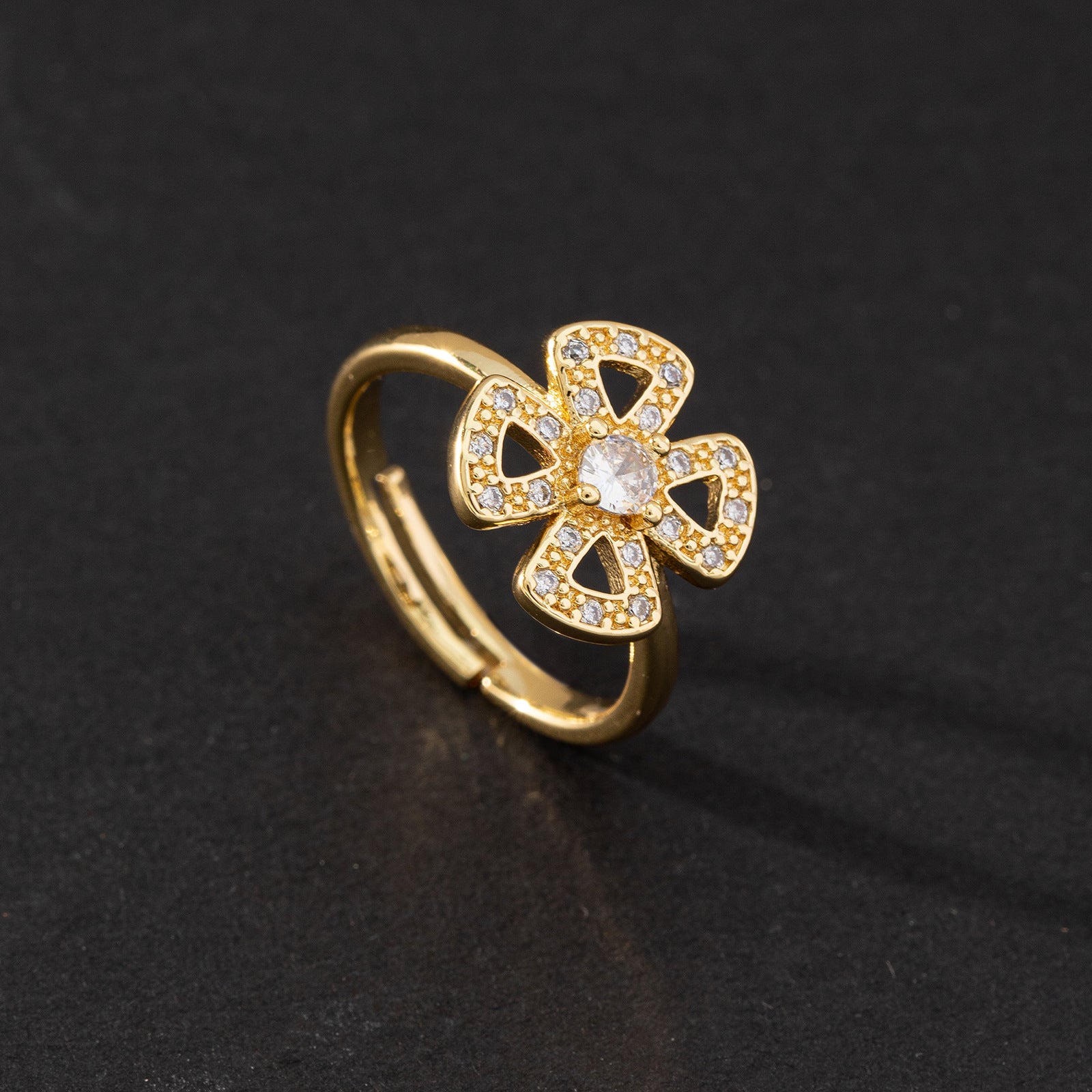 Wholesale Cute Open Ring Zircon Adjustable Rings ACC-RS-SY002