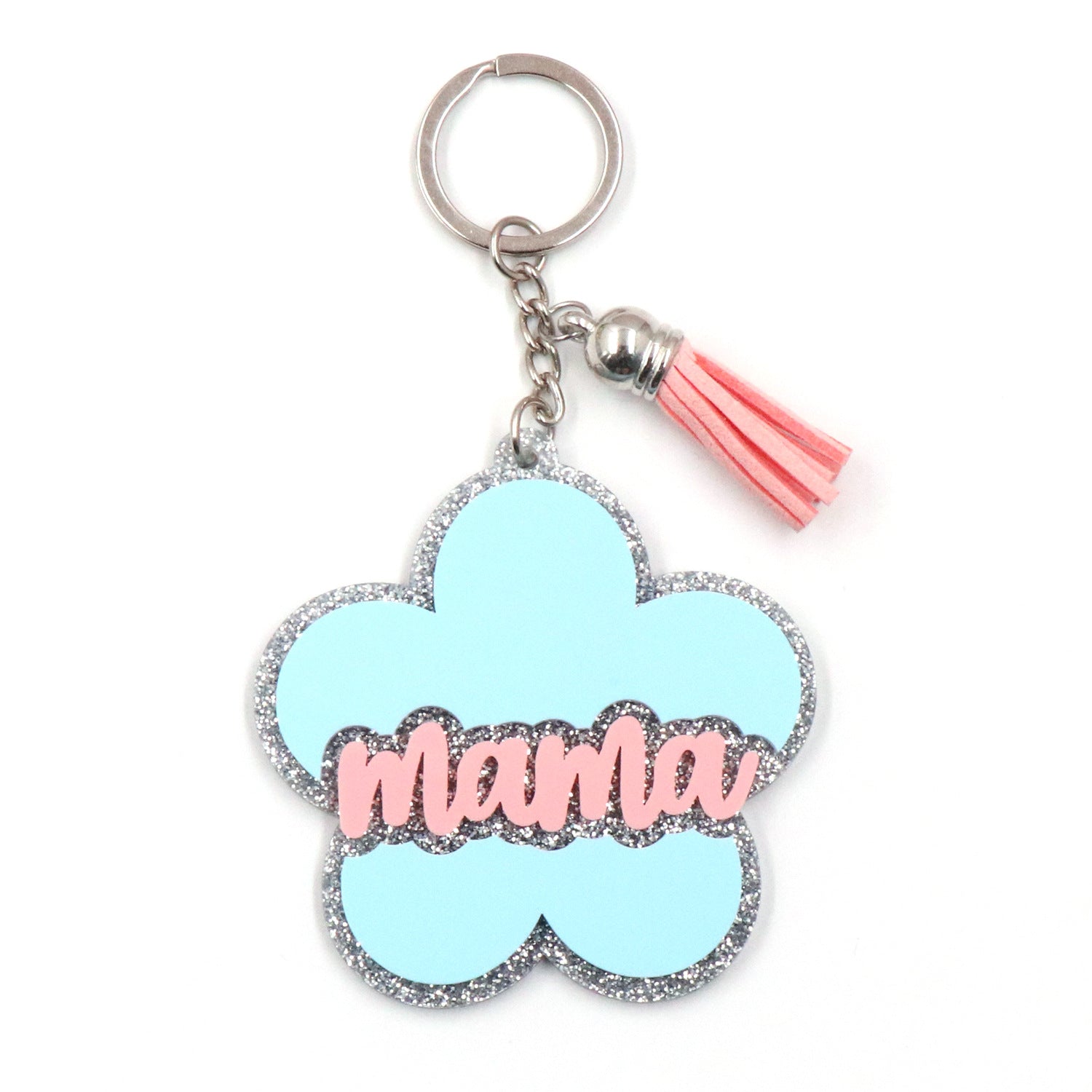 Wholesale MAMA Mother's Day Gift Double Layer Stitching Acrylic Keychain Creative Keychain ACC-KC-XiaoYan003
