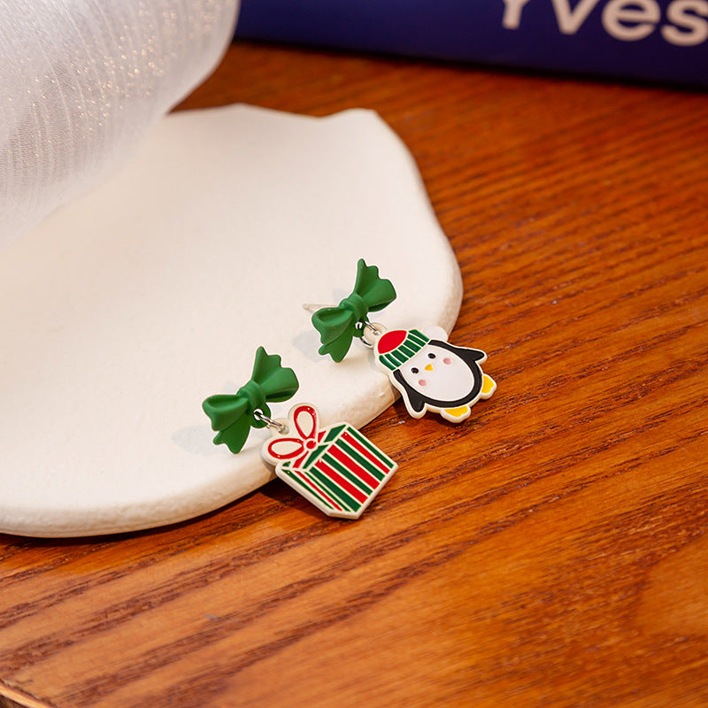 Wholesale Christmas Tree Snowman Earrings ACC-ES-MDD078