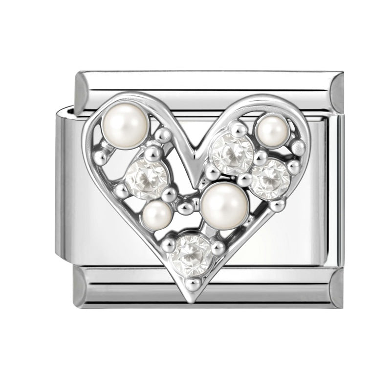 Wholesale 9mm Italian Charm Starter Bracelets DIY Evil Eye Series Stainless Steel Composable Bracelet