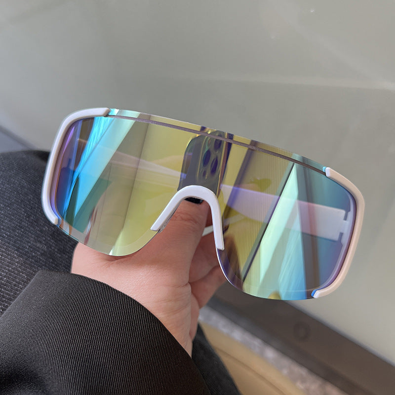 Wholesale Trendy Frameless Windproof Cycling Sunglasses UV400 Fashion Accessory Gift for Men