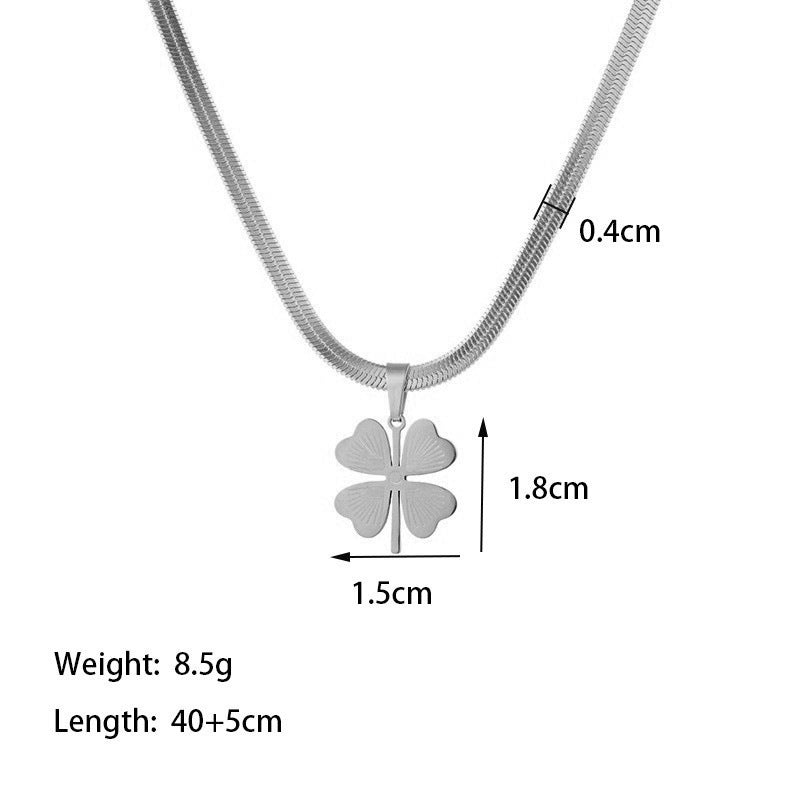 Wholesale Light Luxury Stainless Steel Necklace ACC-NE-Qinji005