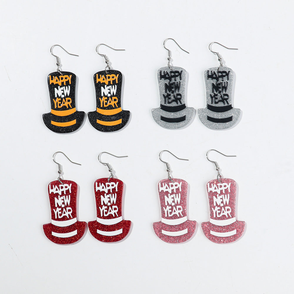 Wholesale Acrylic Alphabet Earrings - Party Fashion Accessory for Boutique Resale or Gift