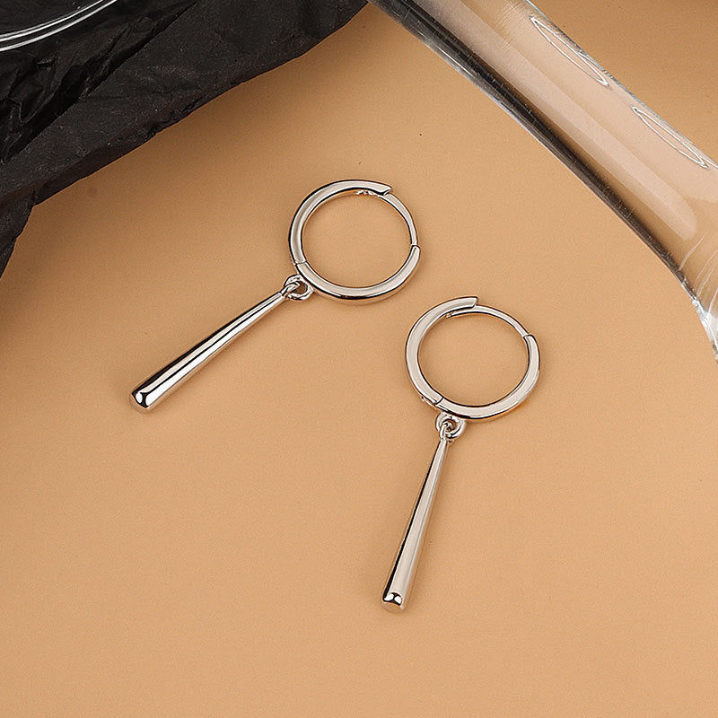 Wholesale S925 Sterling Silver Earrings  Long Water Drops Earrings