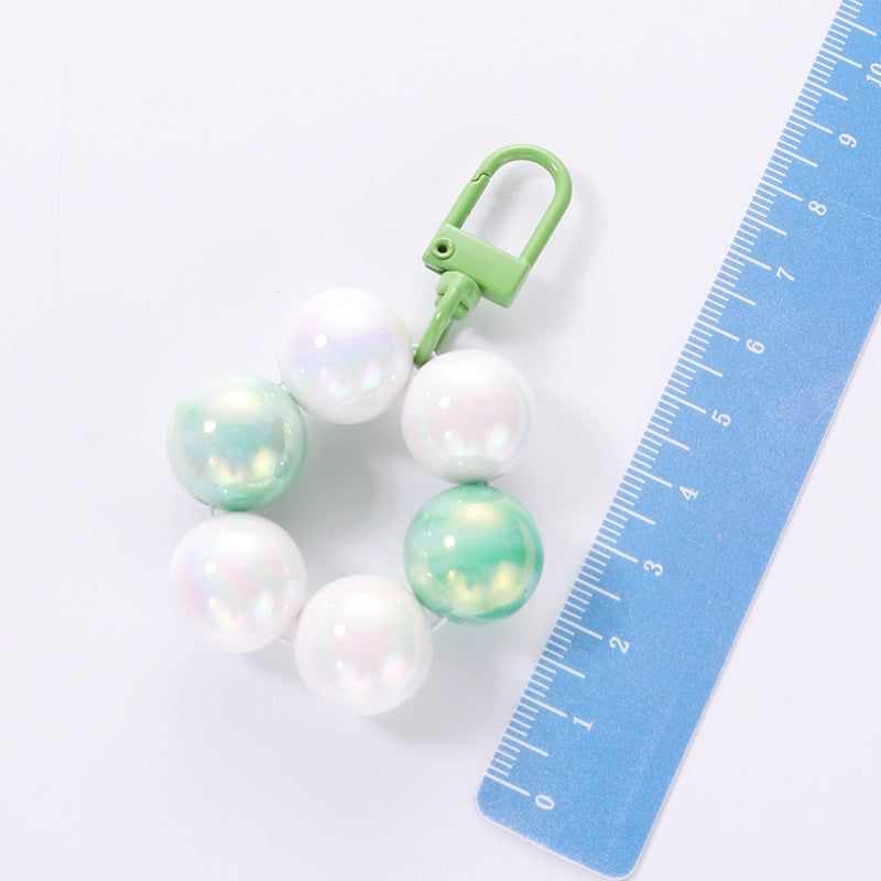 Wholesale Colored Acrylic Beaded Keychain Bag Hanging Accessories ACC-KC-HuiMei013