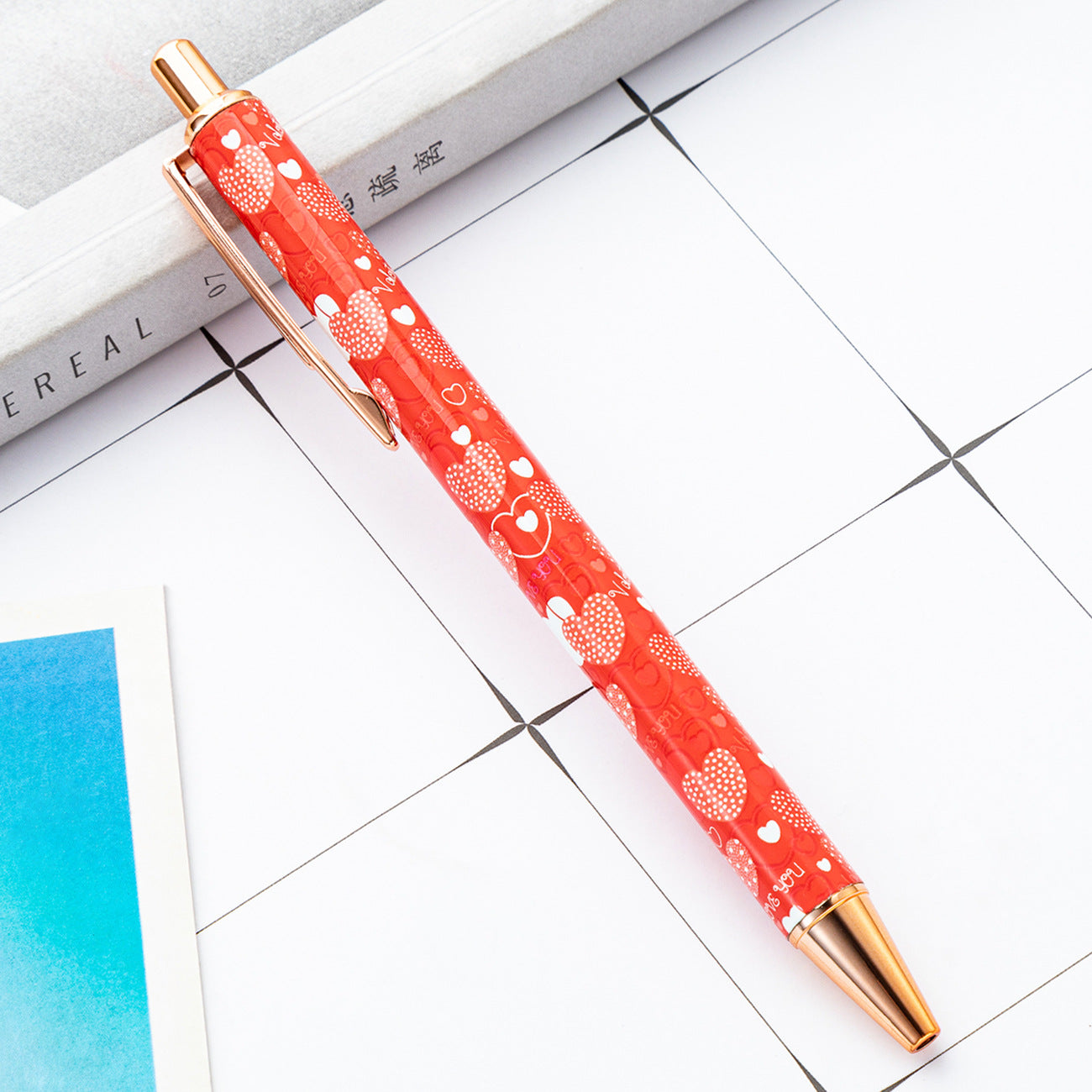 Wholesale Valentine's Day Click Pens Metal Ballpoint Pens ACC-PN-HuaH054