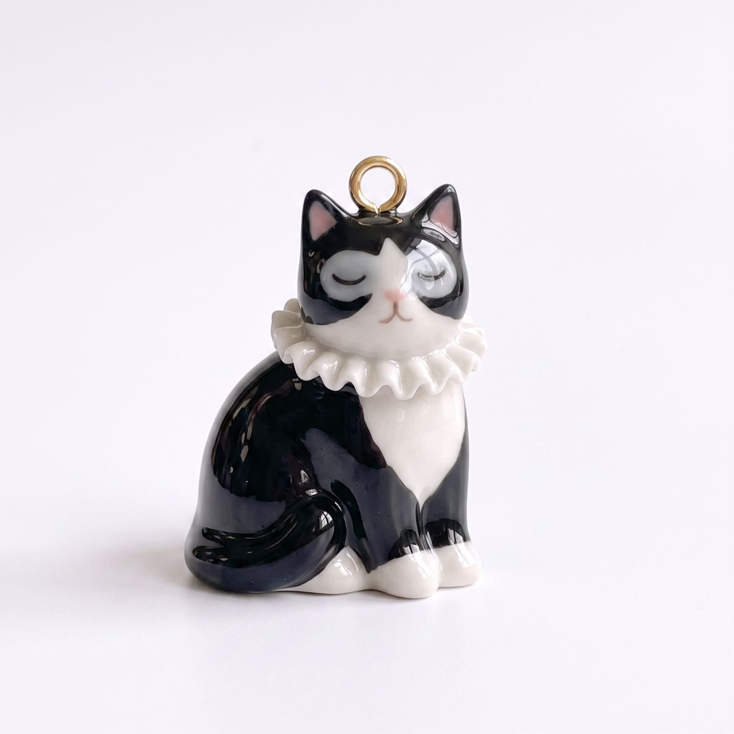 Wholesale Retro cute cat pendant lace f sleeping cat Siamese orange cat kitten pendant DIY necklace jewelry accessories