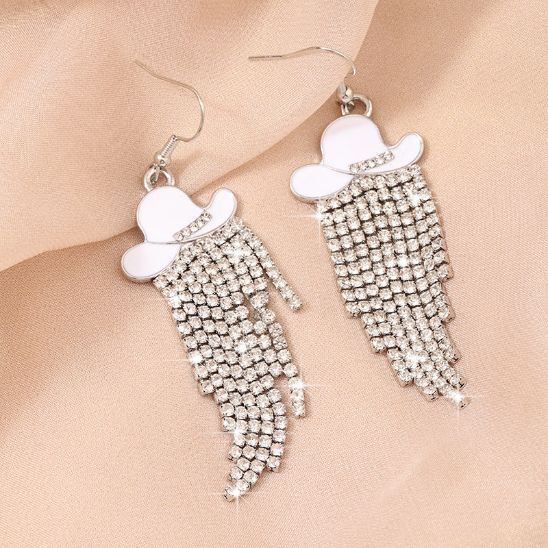 Wholesale Diamond Boot Earrings