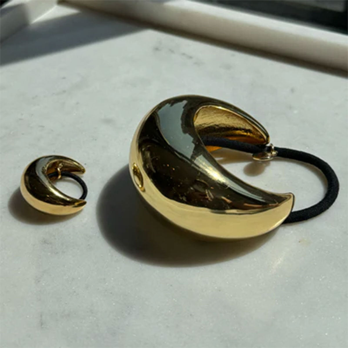 Wholesale stainless steel exaggerated electroplated metal hair band