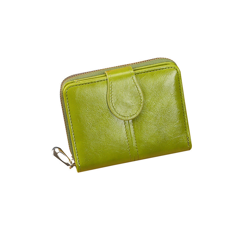 Wholesale  Short Card Bag Soft Leather Wallet