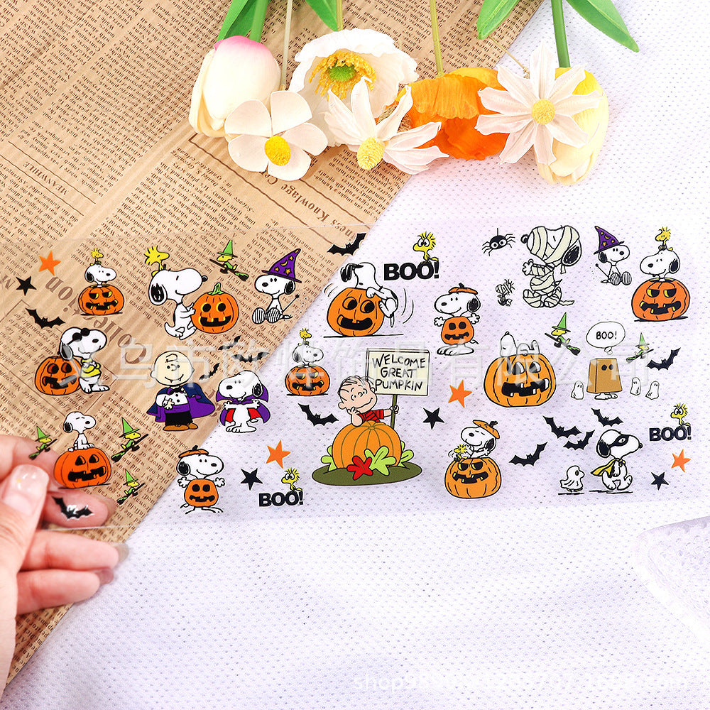 Wholesale Cartoon UV  16oz transfer stickers crystal stickers tear film leaving words crystal stickers glass stickers