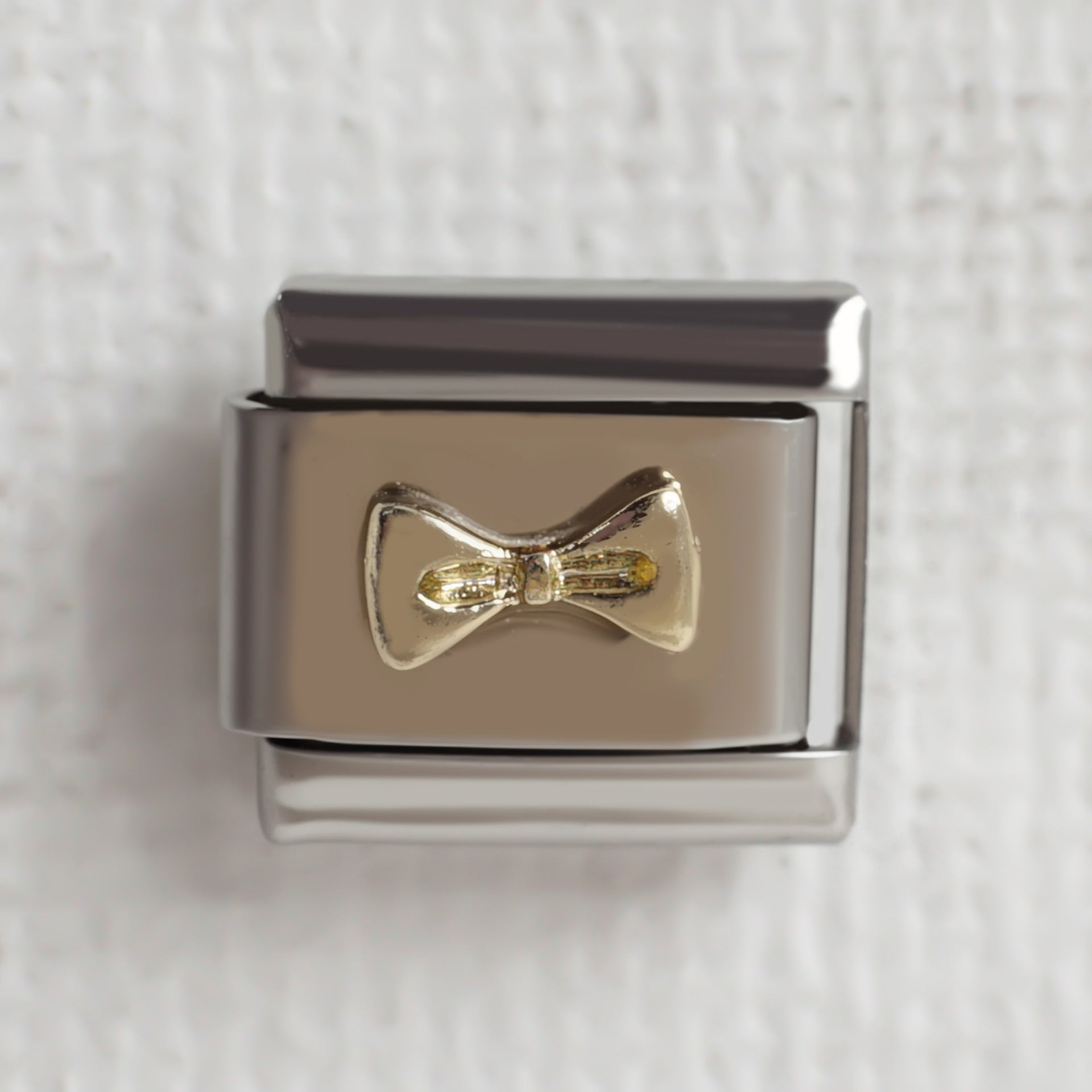 Wholesale 5pcs/ pack Makeup &  Accessories Enamel Italian Charms Single Section Creative Stainless Steel Composable Bracelet