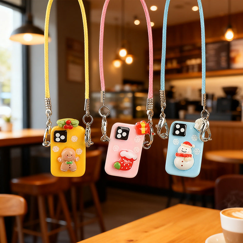 Wholesale Christmas-themed crossbody mini cartoon doll ornaments