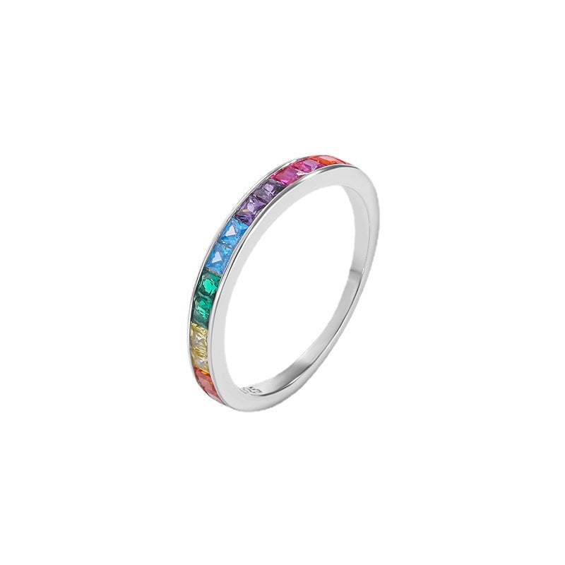Wholesale Colored Zirconia Sterling Silver Rings