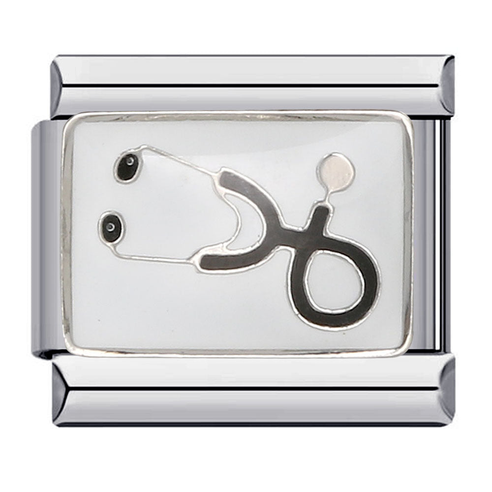 Wholesale 9mm Italian Charm Starter Bracelets DIY square Single Section Creative Stainless Steel Composable Bracelet