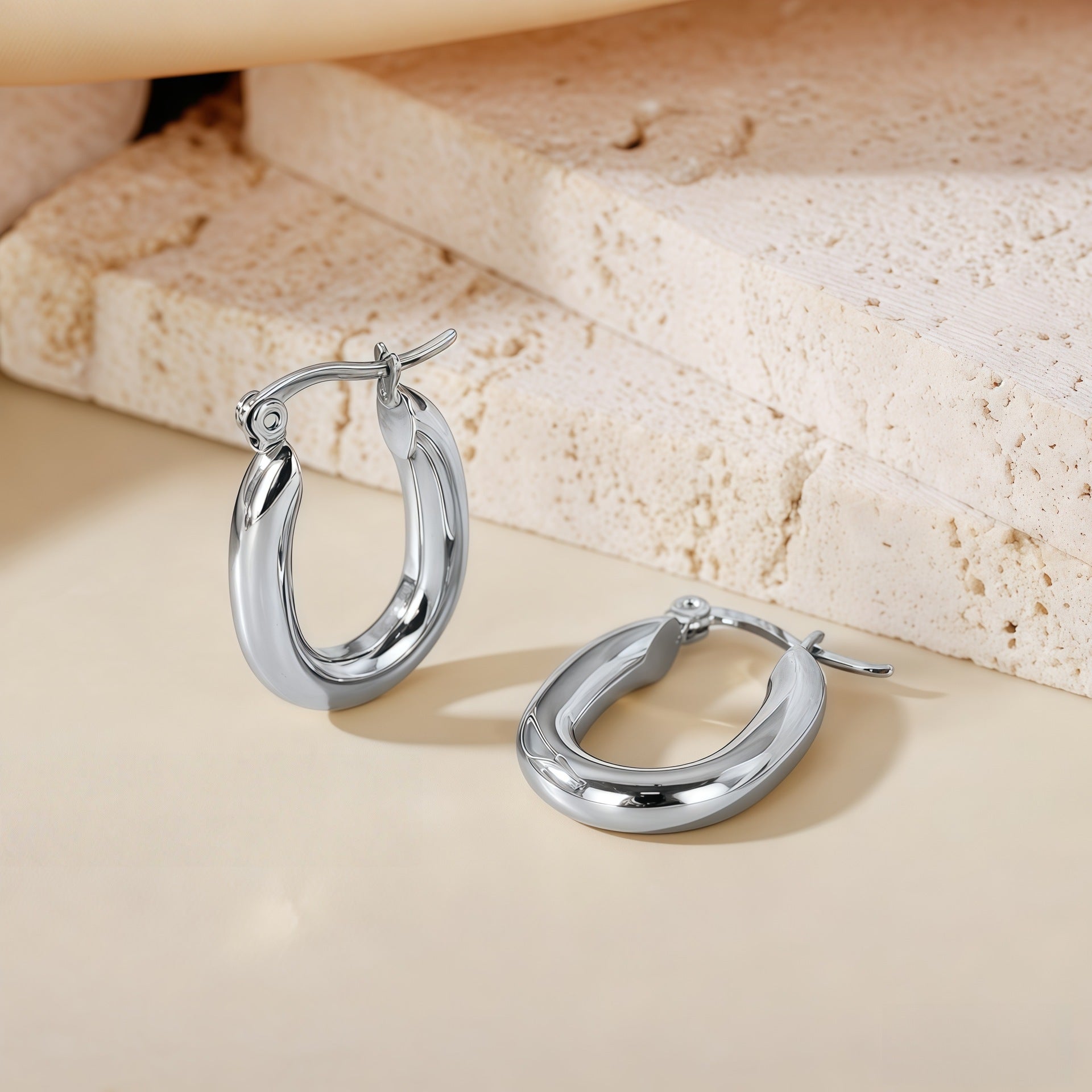 Wholesale Steel titanium hoop earrings