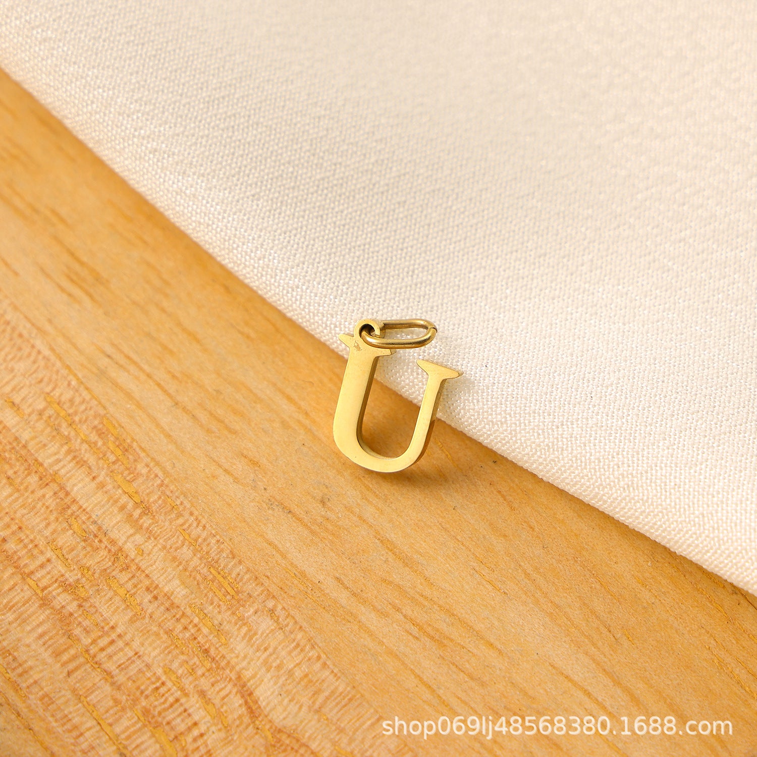 Wholesale Titanium steel letter pendant