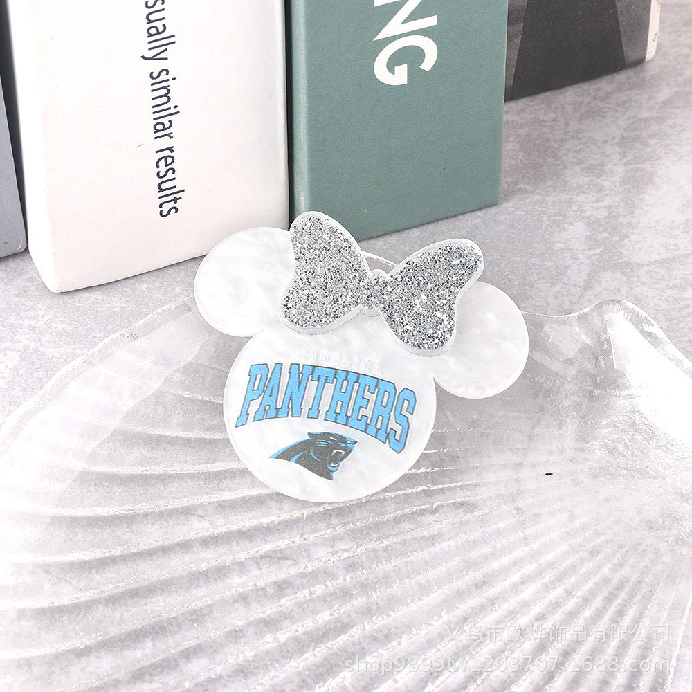 Wholesale 10PCS Acrylic DIY Loose Powder Cartoon Bowknot Brooch Patches