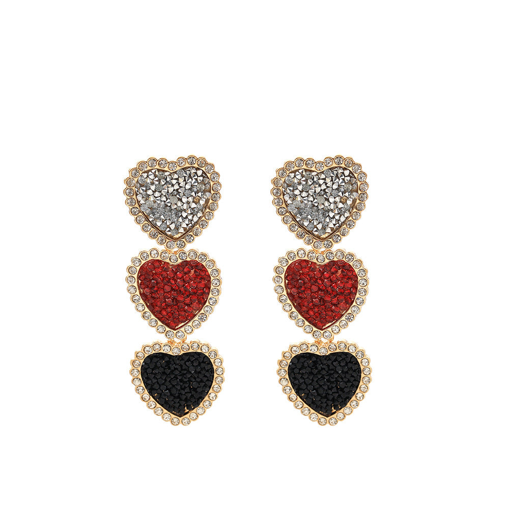 Wholesale Diamond Love Alloy Earrings ACC-ES-YD002