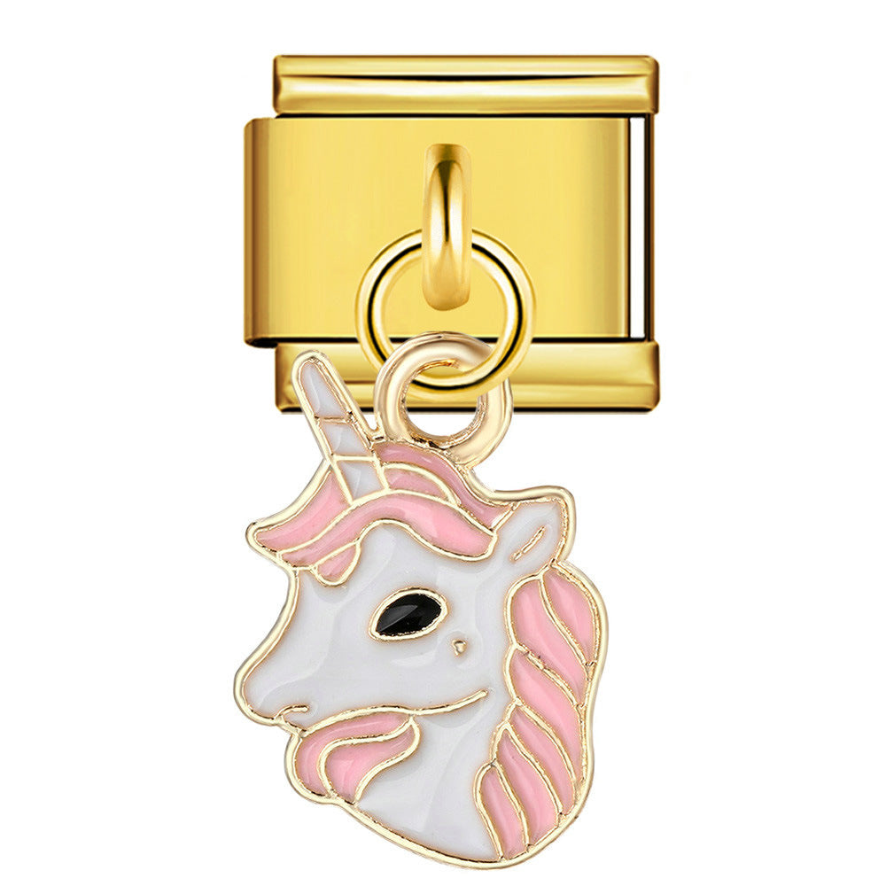 Wholesale  Italian Charm Bracelet 9mm DIY hook style Creative Stainless Steel Composable Bracelet