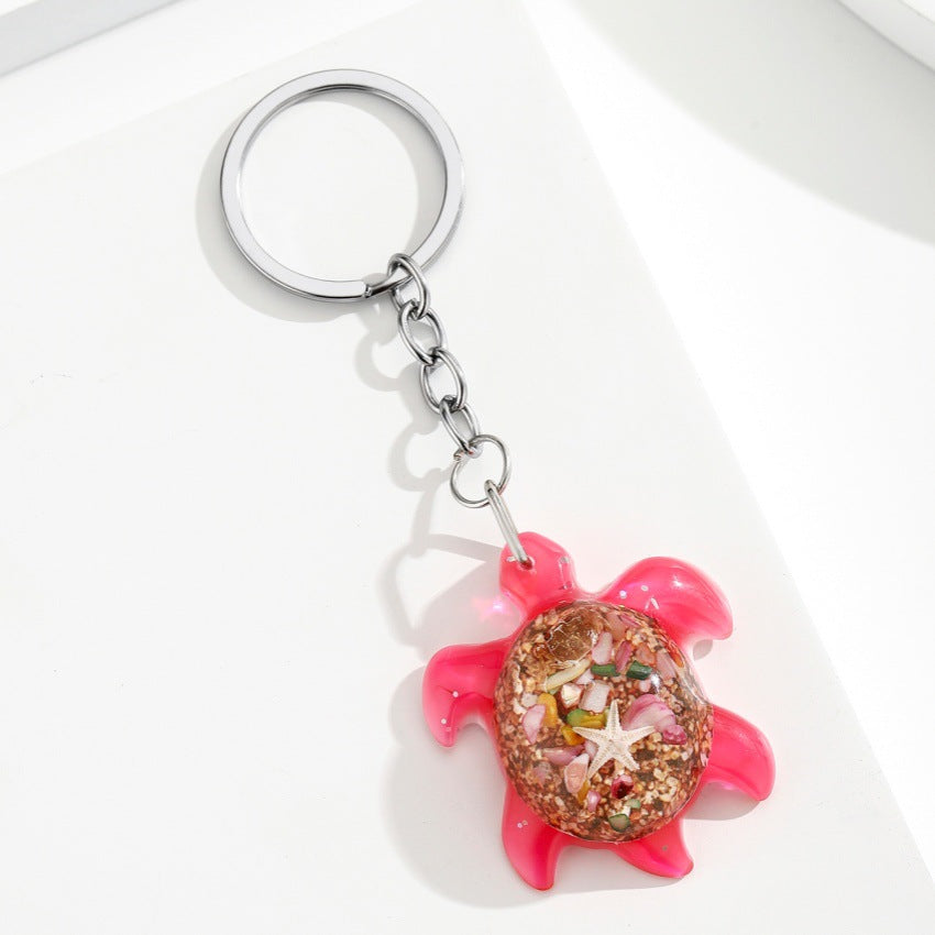 Wholesale Cute Marine Life Resin Turtle Keychain Pendant - Ocean Series Bag Charm,  Boutique Resale Accessory