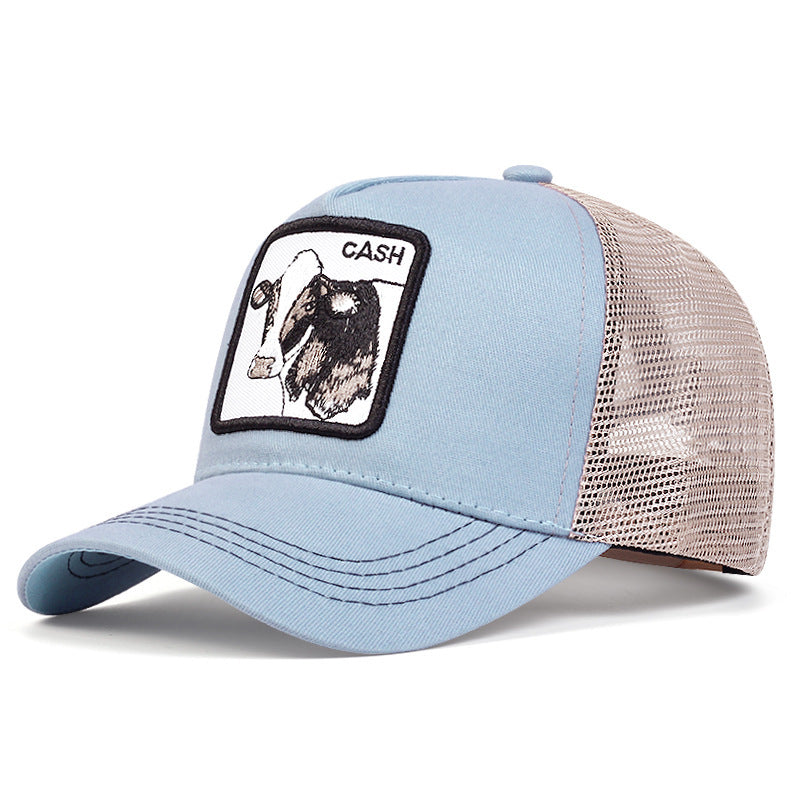 Wholesale Cartoon Animal Sun Protection Mesh Embroidery Hat Baseball Cap ACC-HT-JingKun011