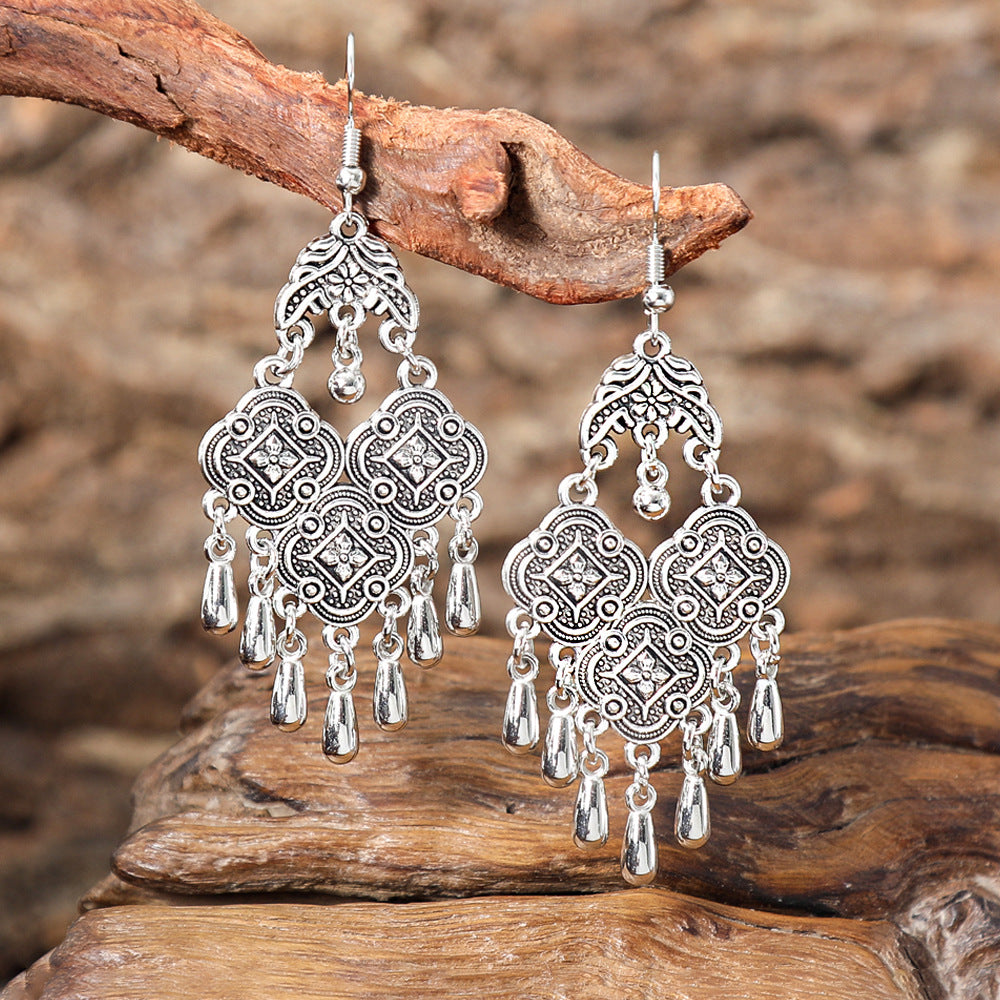Wholesale Bohemian Ethnic Style Tassel Earrings Fashion Jewelry Accessory for Boutique Resale or Gift