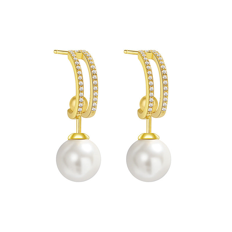 Wholesale Natural Pearl Irregular Earrings