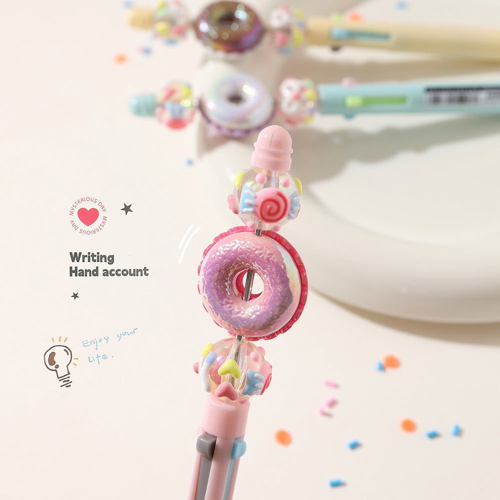 Wholesale  donut string music 4 color ballpoint pen