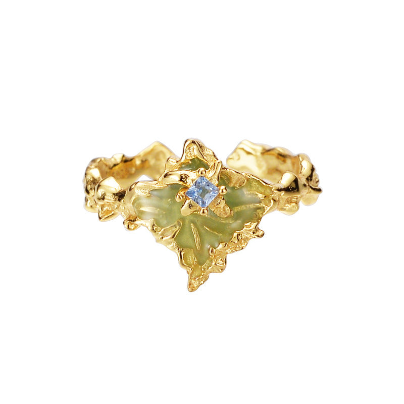 Wholesale Textured Color Diamond S925 Sterling Silver Rings ACC-RS-YWE003