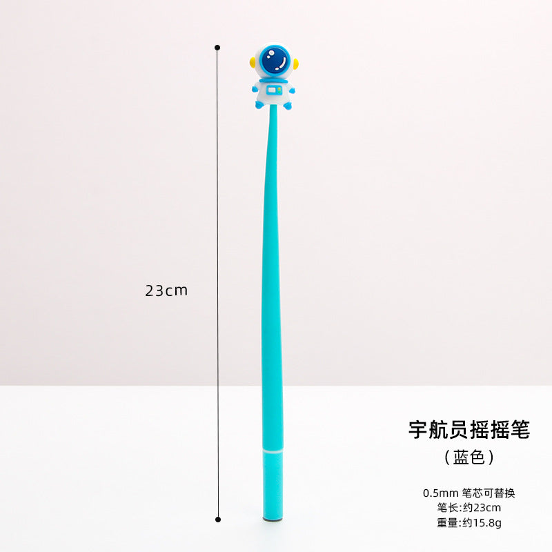 Wholesale Creative Astronaut Soft Silicone Gel Pen Ballpoint Pen
