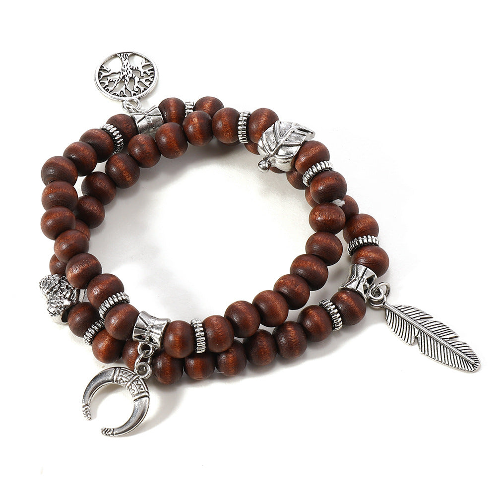 Wholesale Double Beaded Peace Tree Bracelet