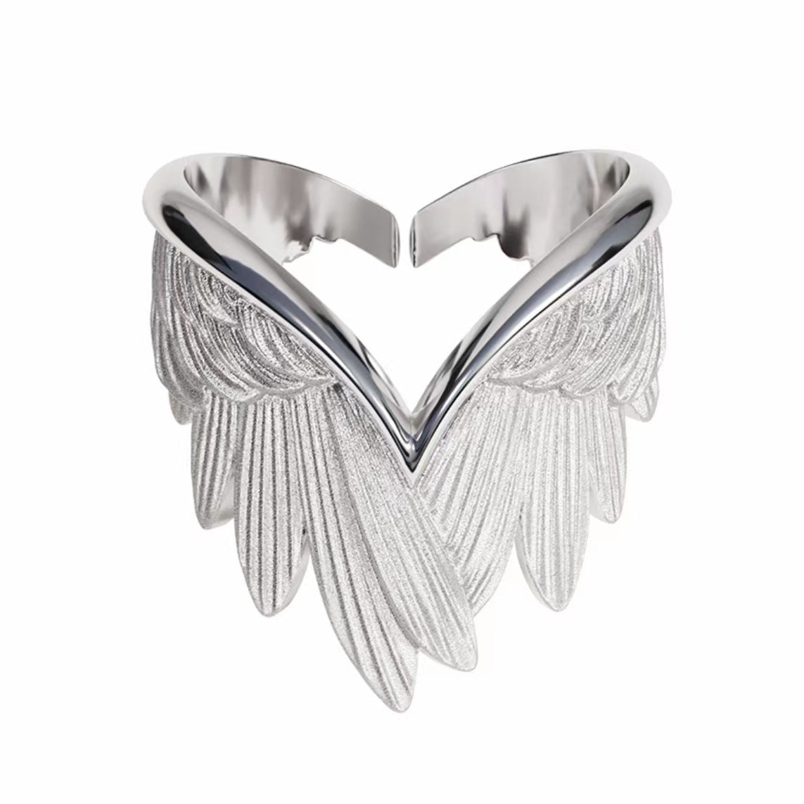 Wholesale Creative Angel Wings Finger Ring
