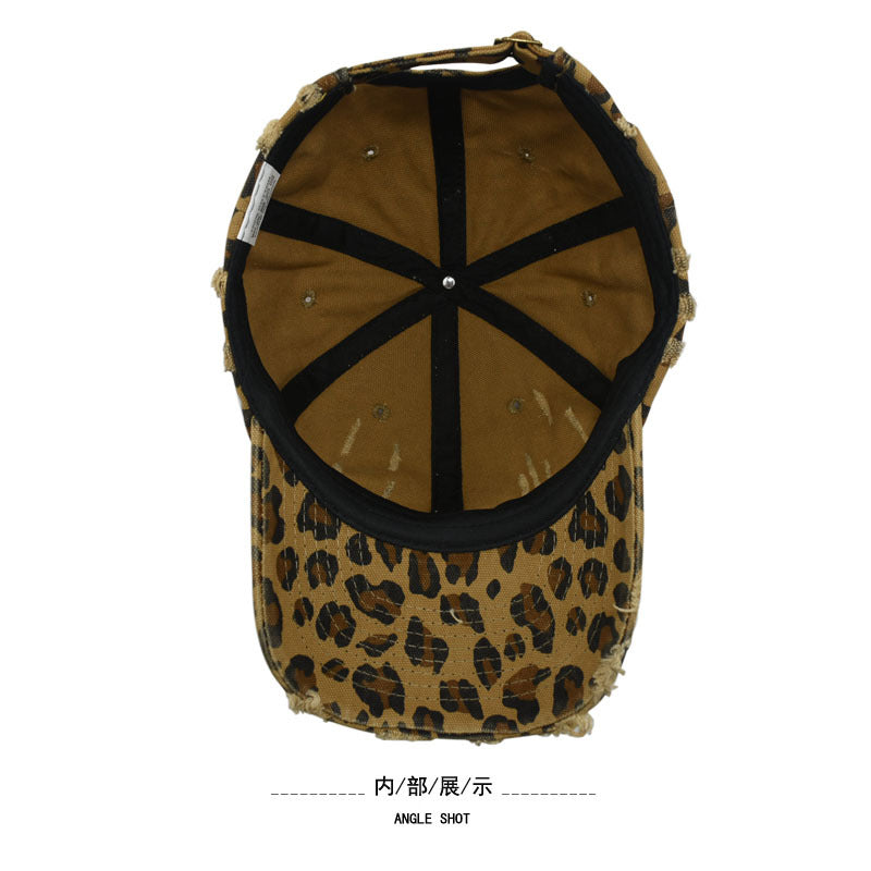 Wholesale   Leopard Print Baseball Cap  Eaves Fashionable Hat
