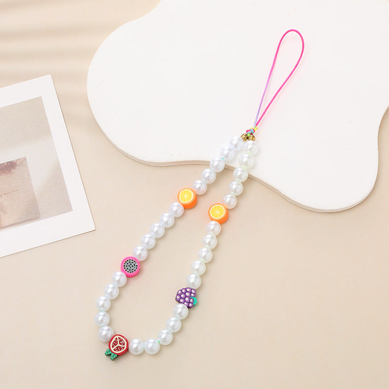 Wholesale  Colorful Bow Beaded  Chain  Jewelry Lanyard  Keychains