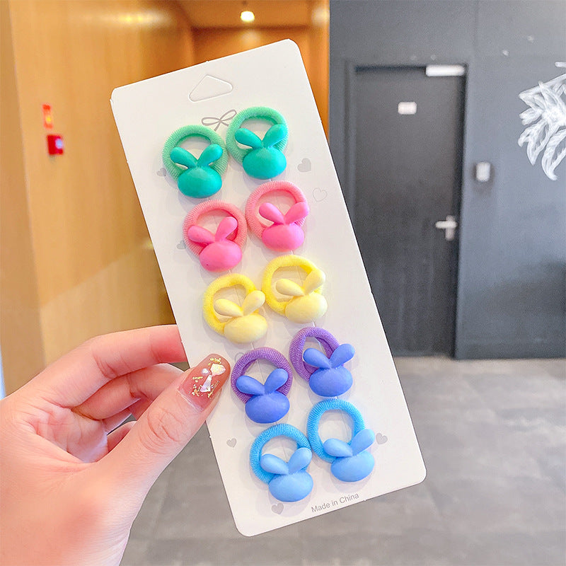 Wholesale 12pcs Children's Cartoon Hair Tie Set Kids Hair Scrunchies ACC-HS-Xinan002