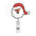Wholesale Christmas Fun Acrylic Retractable Keychain Badge Reels
