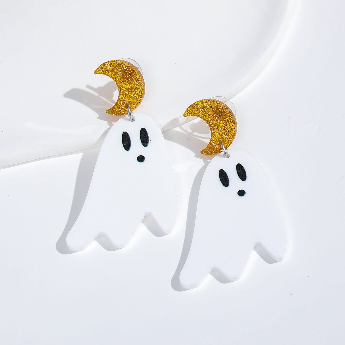 Wholesale Colorful Halloween Ghost Acrylic Earrings