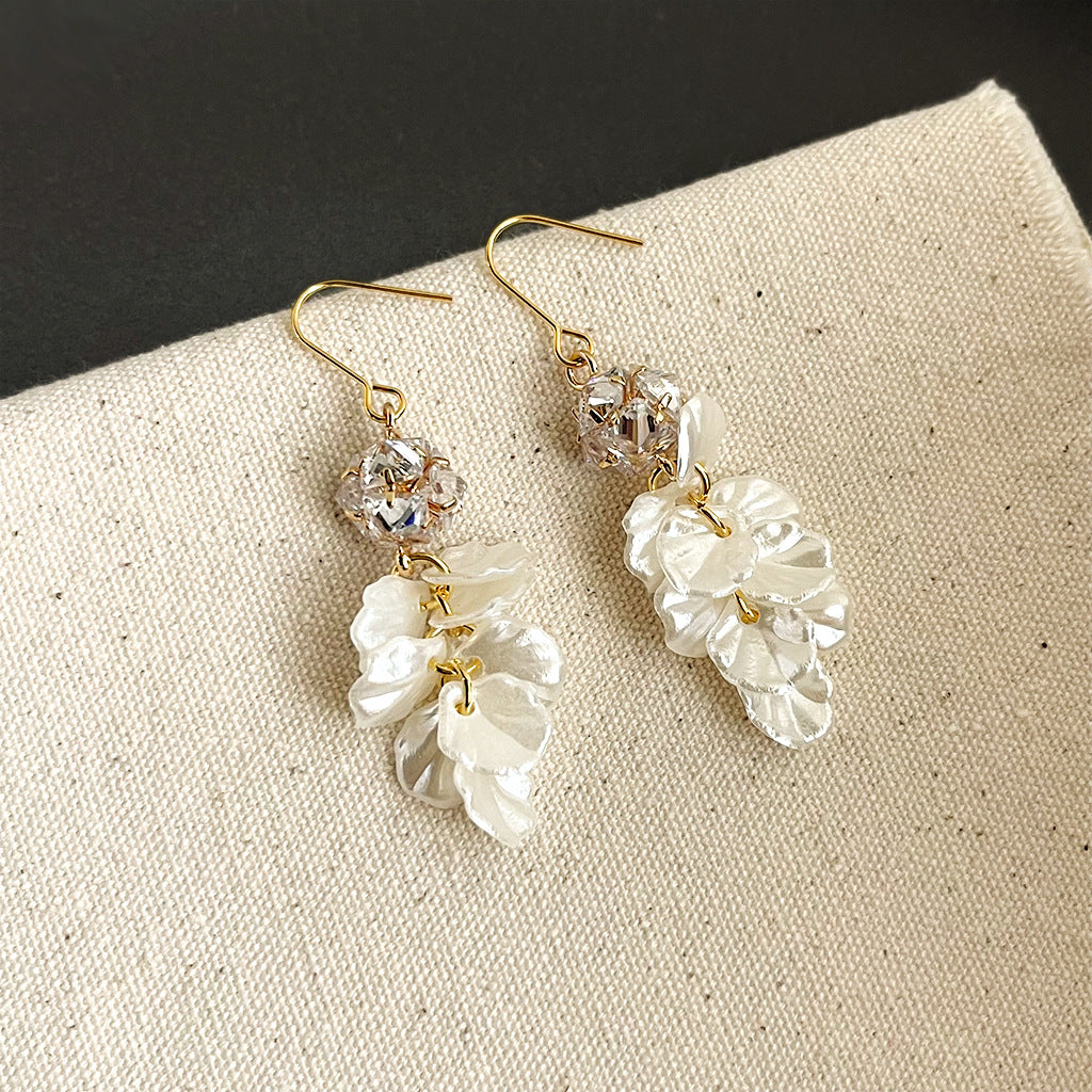 Wholesale  Elegant Long Tassel Flower Earrings