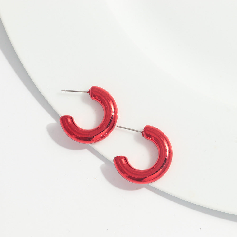 Wholesale Valentine's Day Red Acrylic Earrings