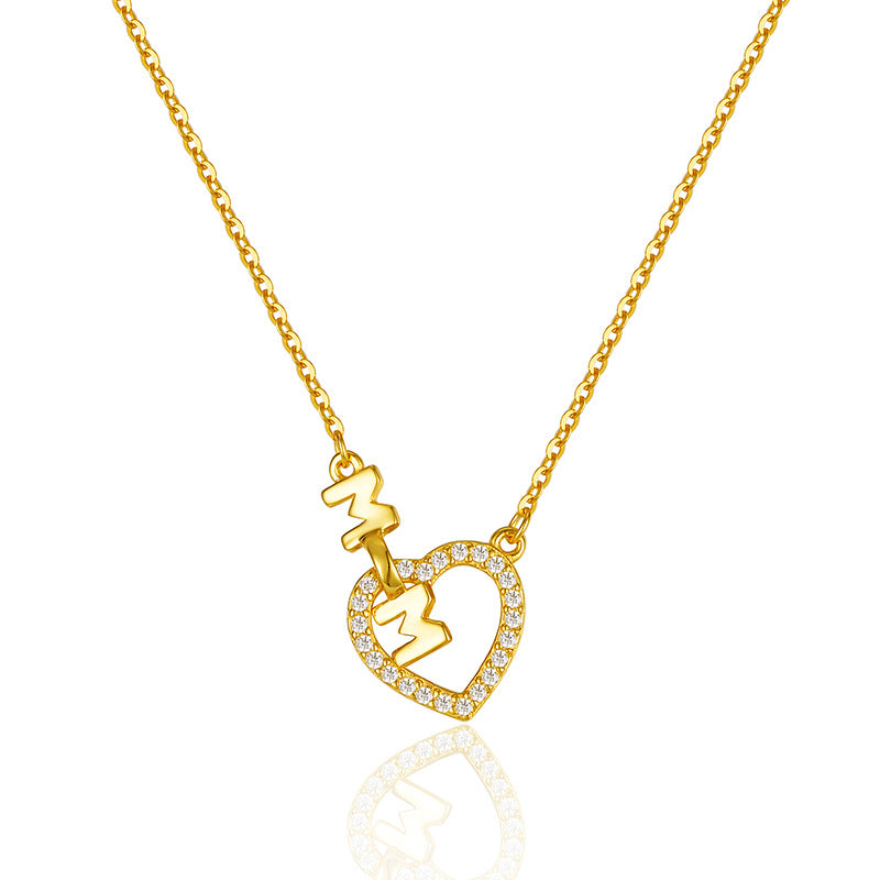 Wholesale S925 Sterling Silver Mother's Love Necklace