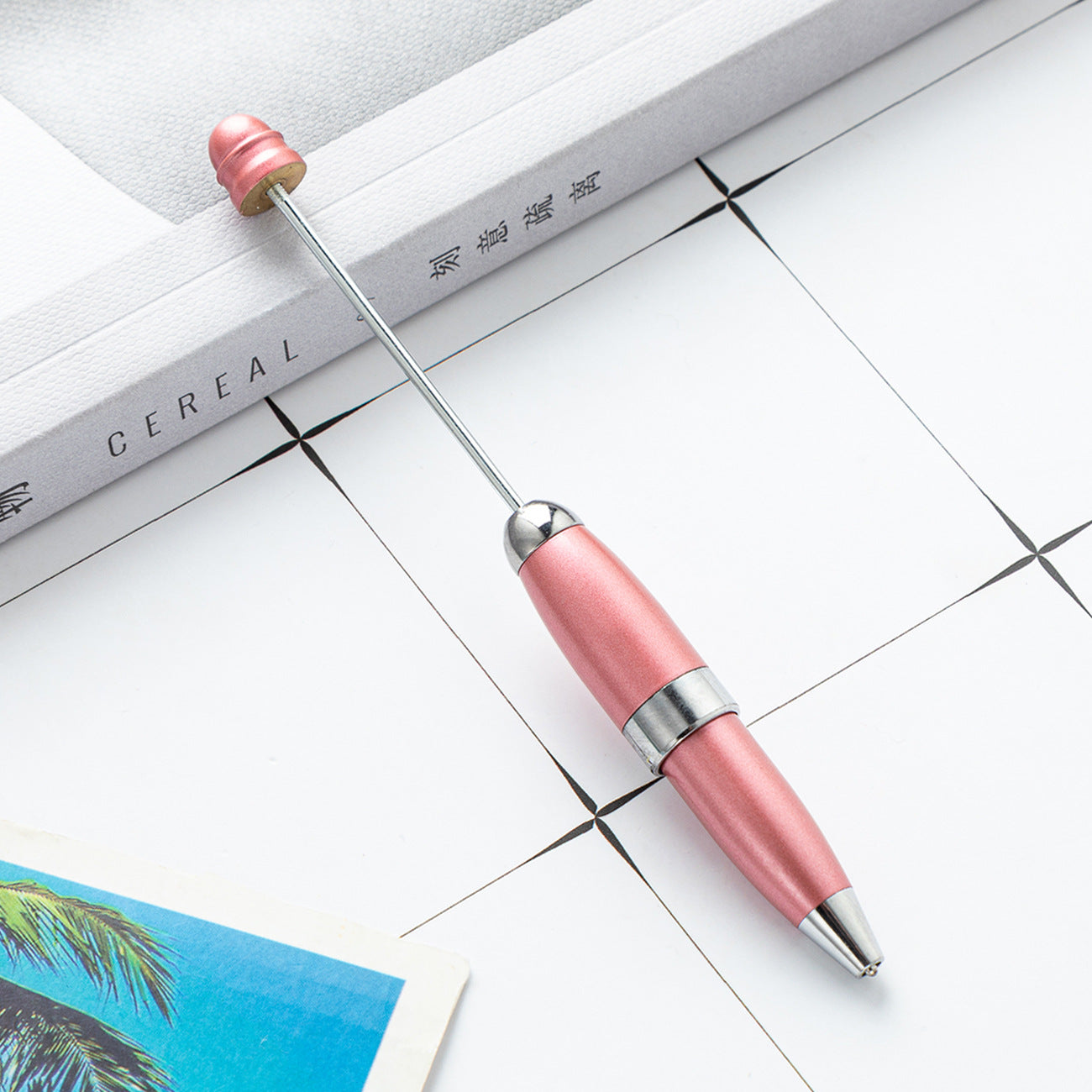 Wholesale Mini Beadable Keychain Pen DIY Beaded Office Supplies Teacher Gifts ACC-PN-Huah008