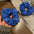 Wholesale Royal Blue Cotton Pleated Large Hair Accessories Hair Scrunchies