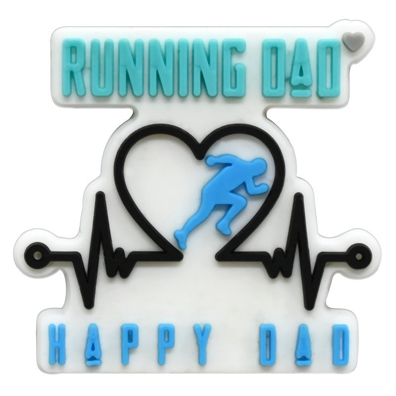 Decorazione casuale all'ingrosso della fibbia della scarpa in gomma morbida del PVC di serie di maratona da 100 pezzi