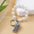Wholesale  Heart Cute Flocking Cat Pearl Love Keychain