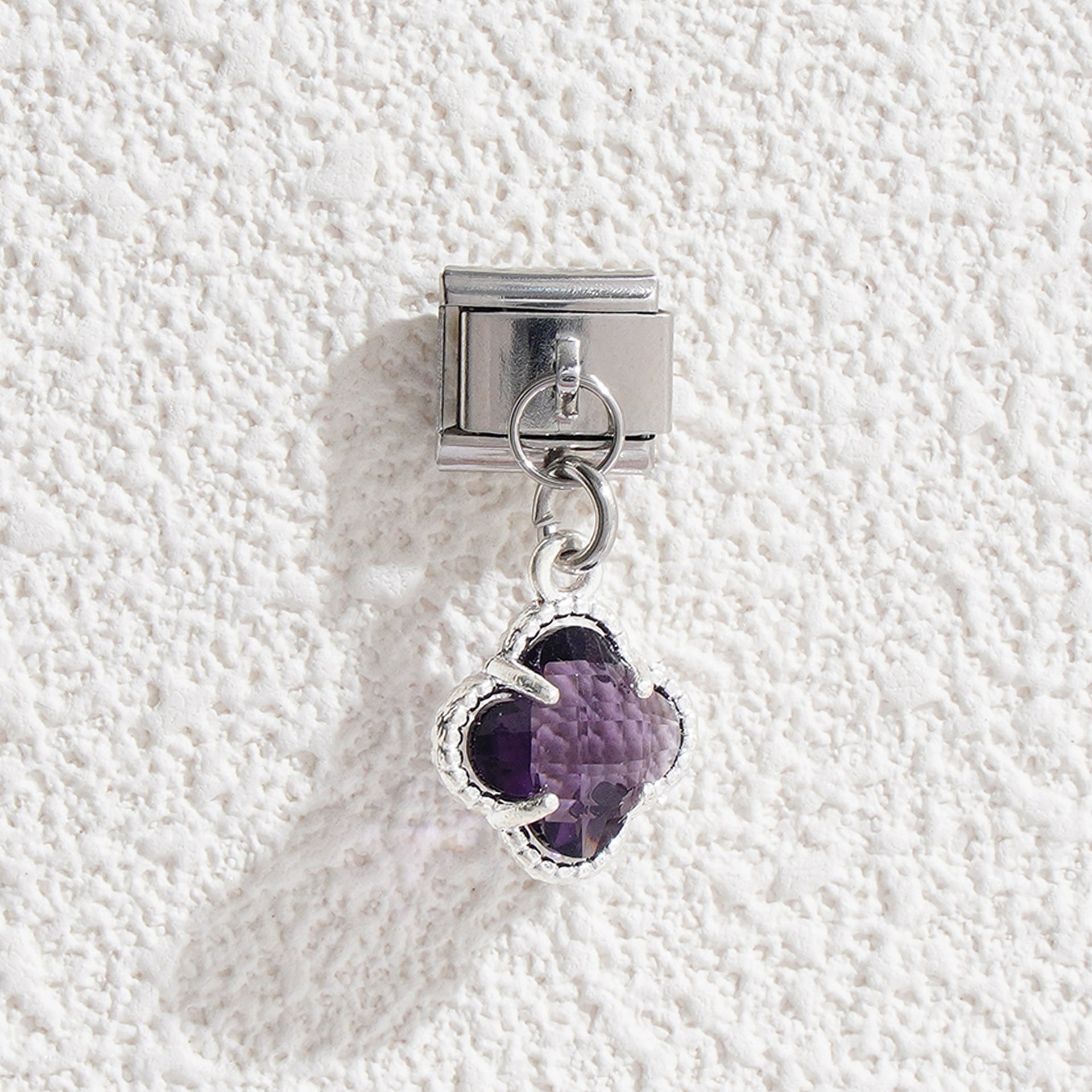 Wholesale 5pcs Italian Charm Bracelet 9mm DIY Splicing Flower Pendant Stainless Steel Composable Bracelet