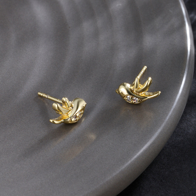 Wholesale Cartoon Animal Series Creative Personality Bird Earrings